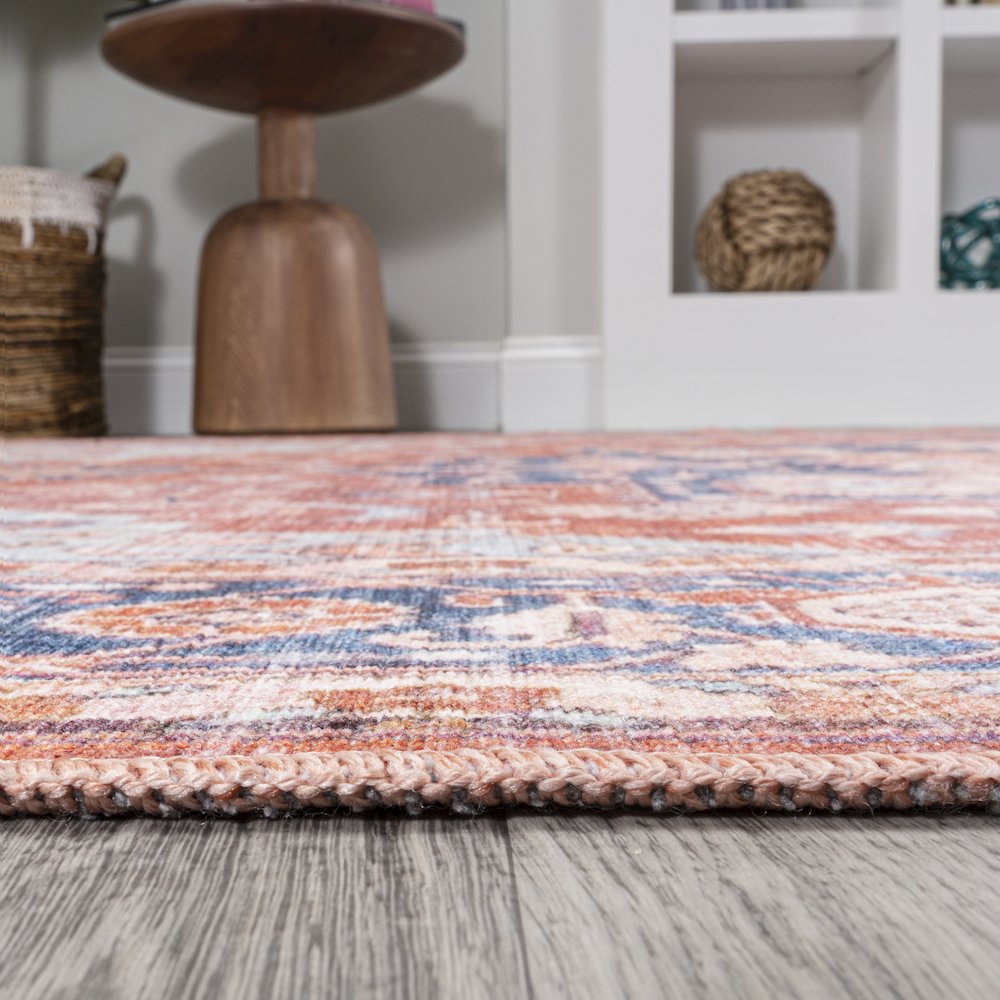 Maris Ornate Medallion Washable Indoor/Outdoor Area Rug. Picture 9