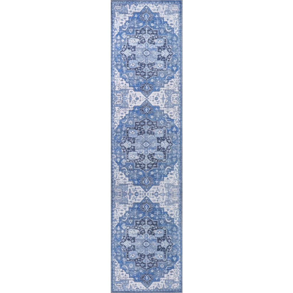 Maris Ornate Medallion Washable Indoor/Outdoor Area Rug. Picture 1