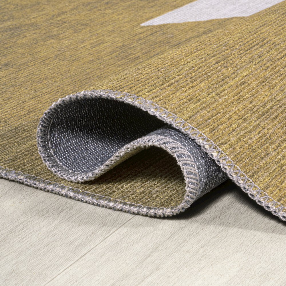 Chayton Minimalist Geometric Machine Washable Area Rug. Picture 6