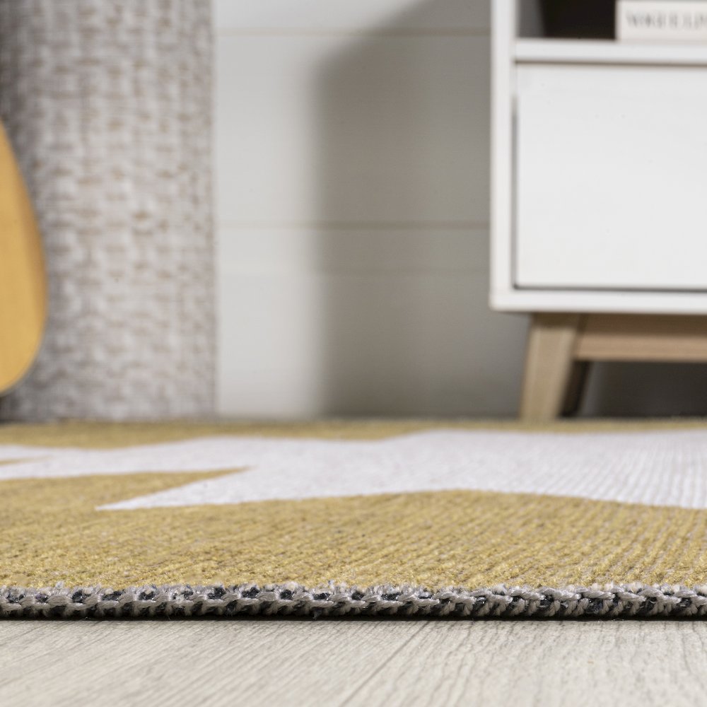 Chayton Minimalist Geometric Machine Washable Area Rug. Picture 9