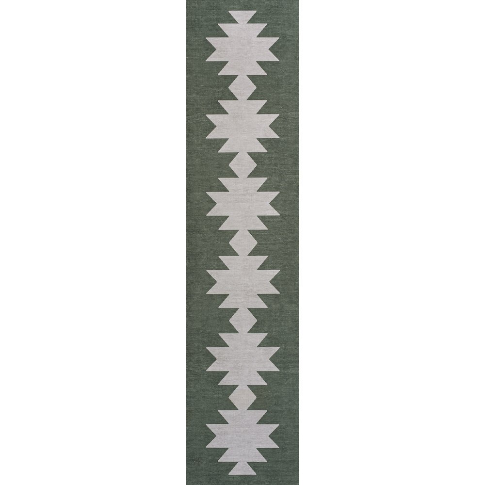 Chayton Minimalist Geometric Machine-Washable Area Rug. Picture 4