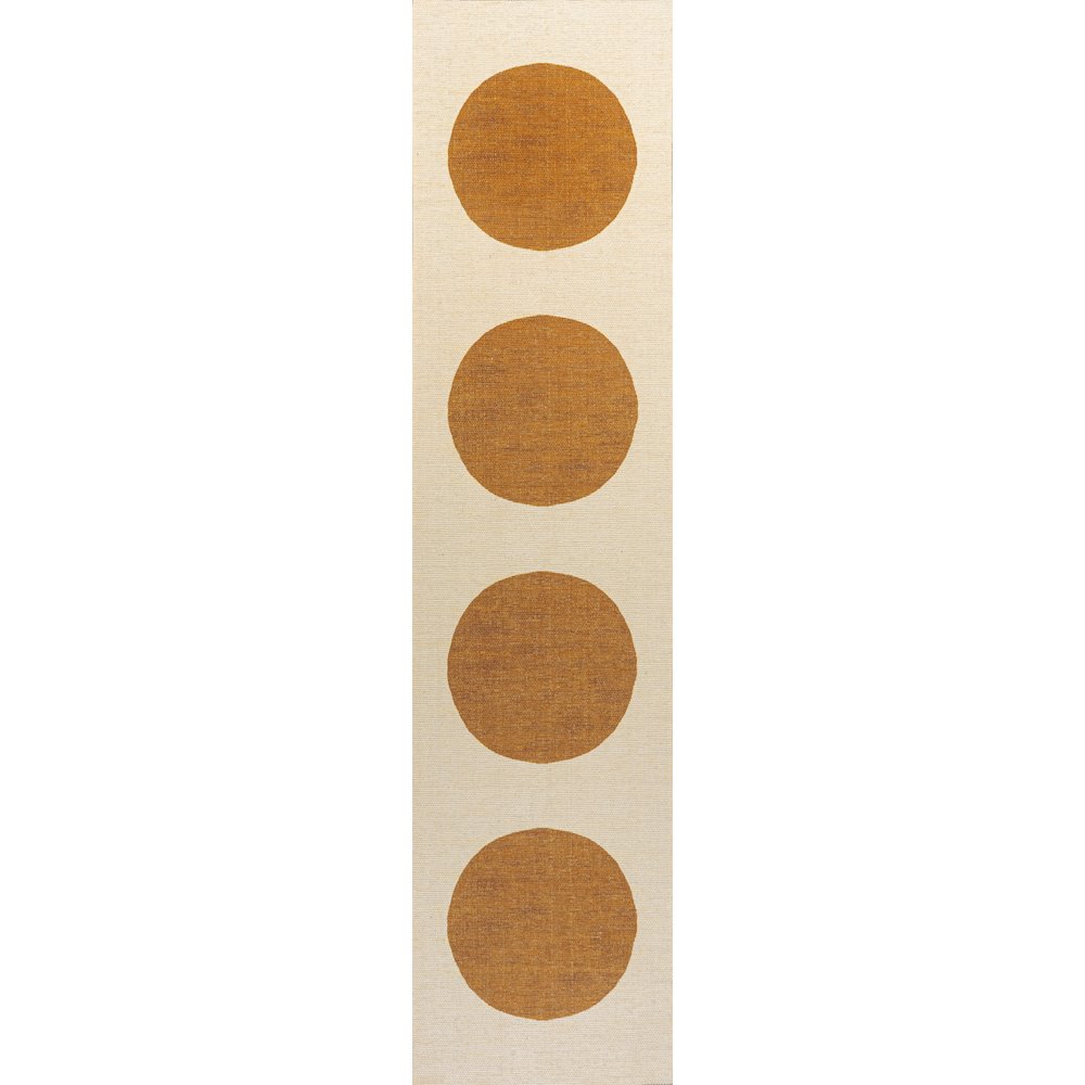 Cirkel Minimalist Geometric Dot Machine Washable Area Rug. Picture 1