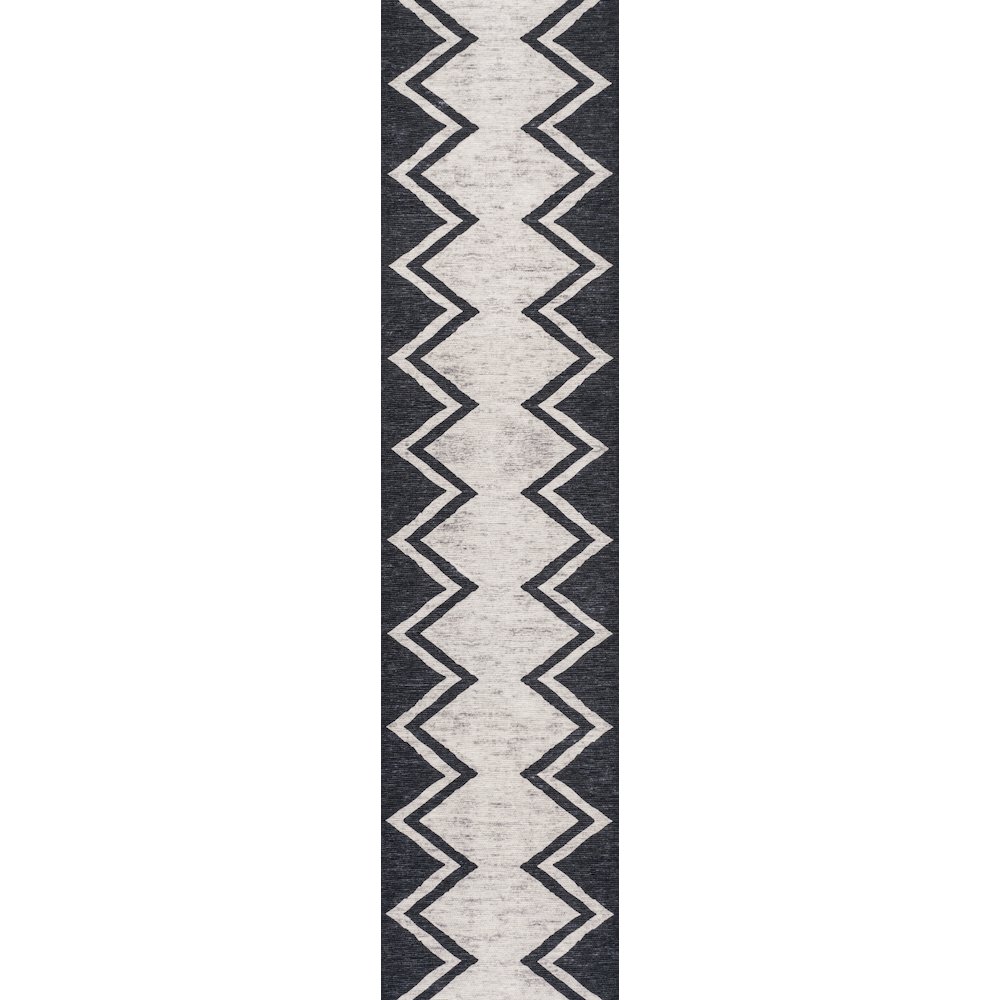 Siksak Modern Chevron Border Area Rug. Picture 1