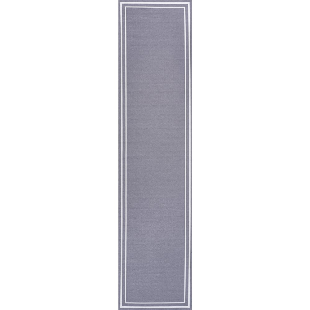 Sloane Classic 2-Stripe Border Washable Area Rug. Picture 4