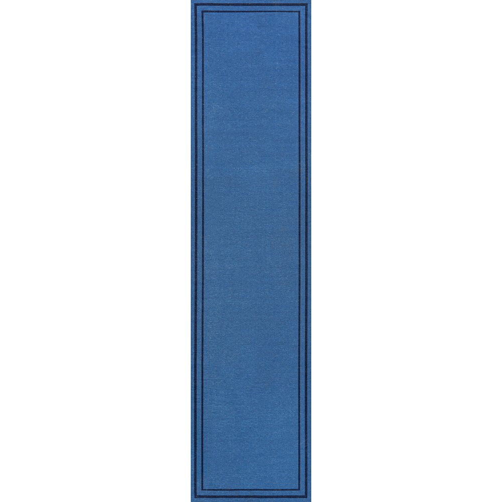 Sloane Classic 2-Stripe Border Washable Area Rug. Picture 4