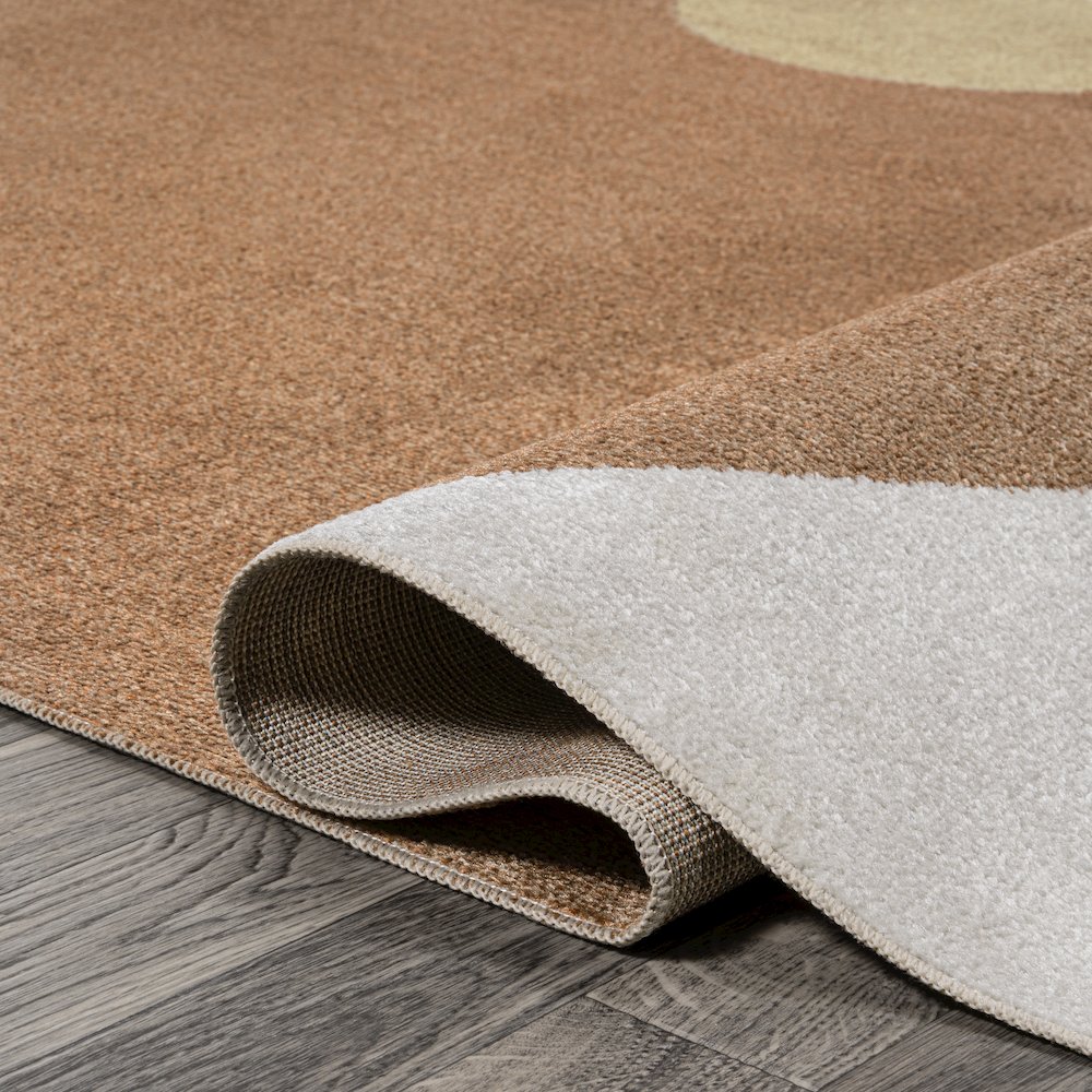 Slinger Modern Contemporary Collage Machine-Washable Runner Rug. Picture 4