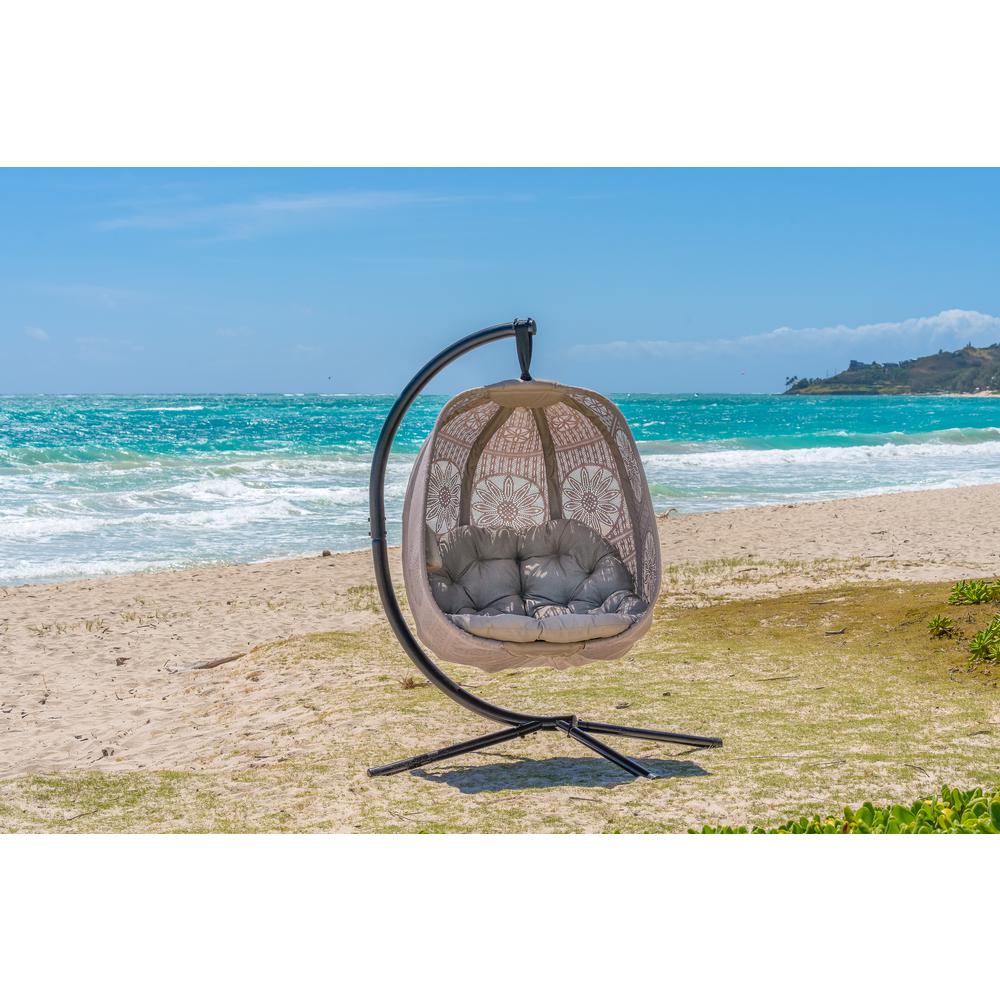 Hanging Egg Patio Chair - Dreamcatcher. Picture 2