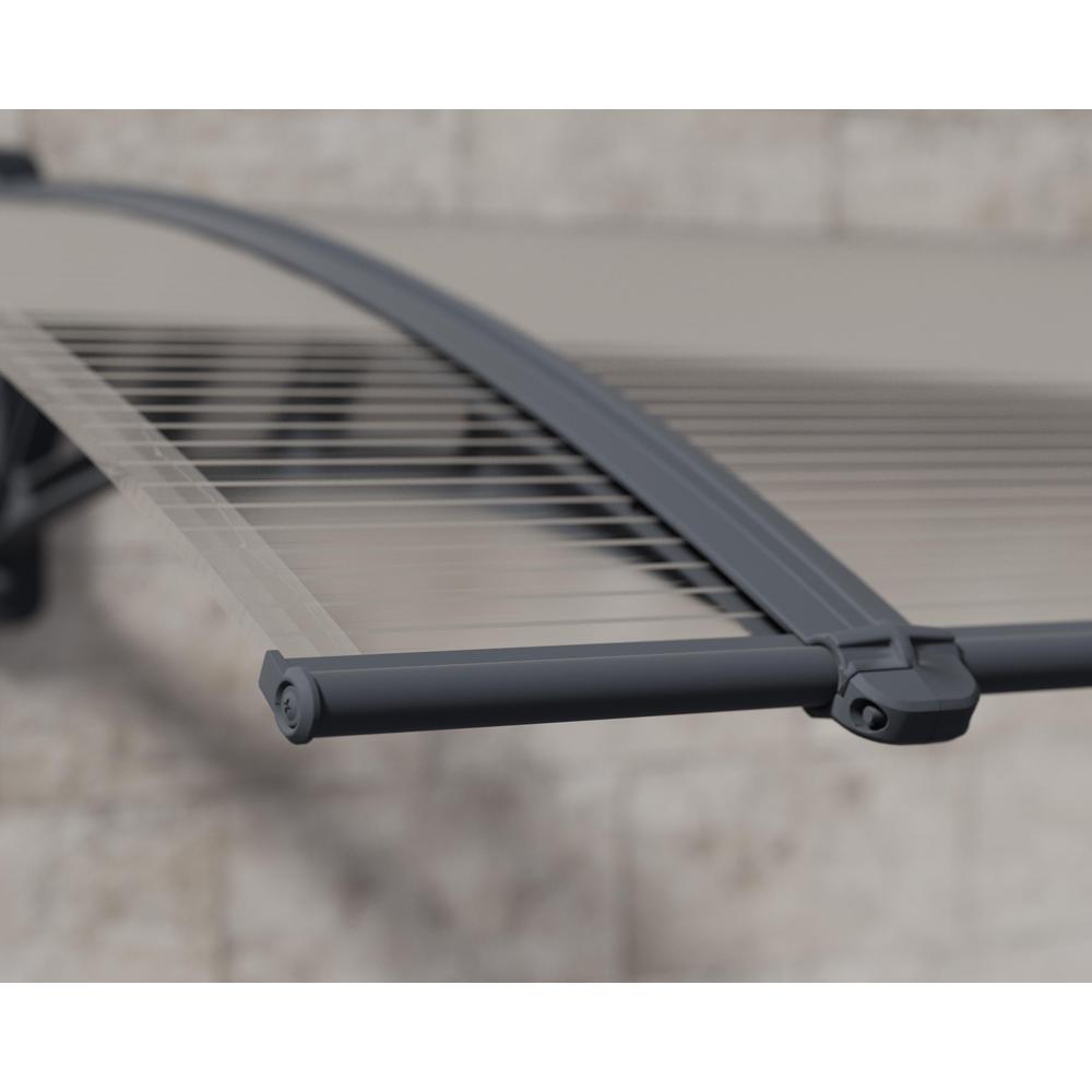 Neo 2360 8' x 3' Awning - Gray/Clear. Picture 6