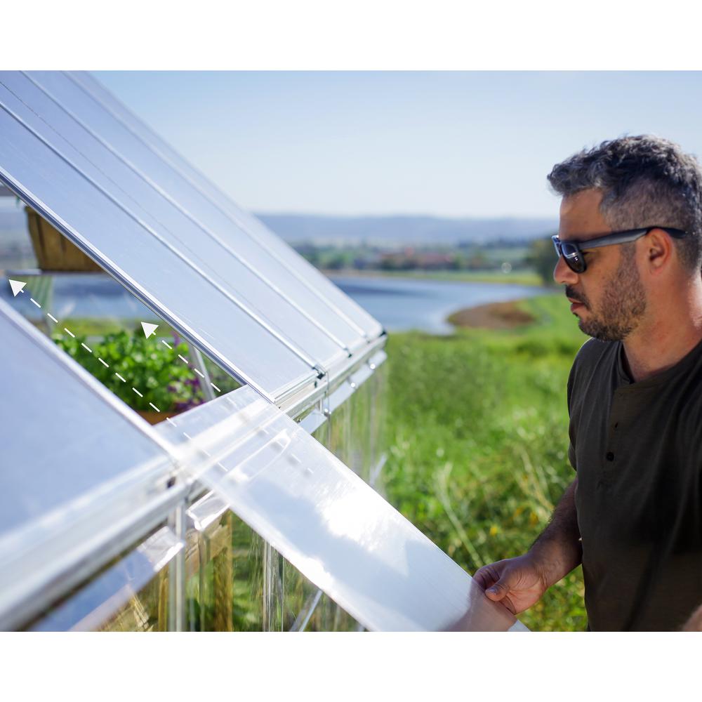 Balance 10' x 16' Greenhouse - Silver. Picture 11