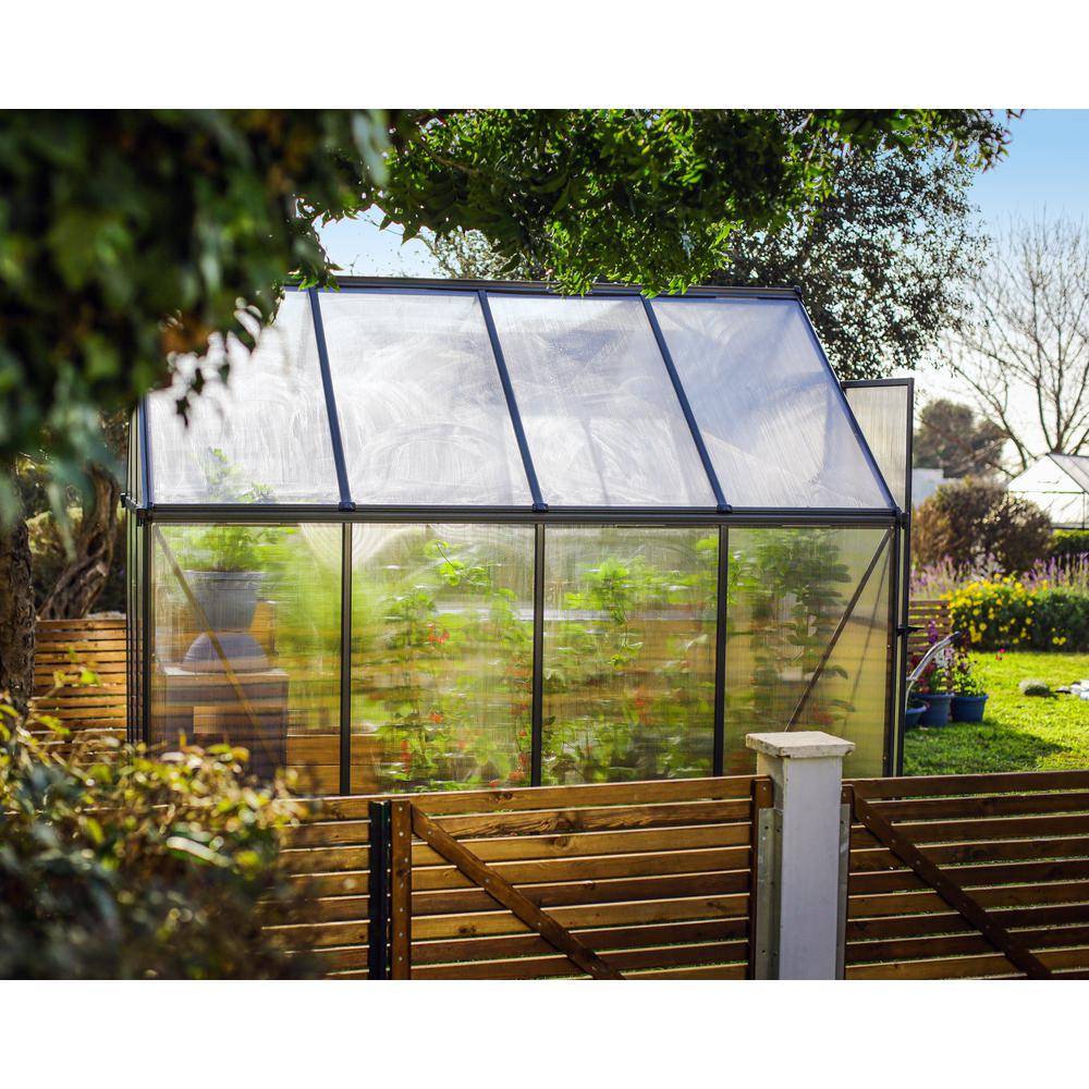 Mythos 6' x 8' Greenhouse - Silver. Picture 46