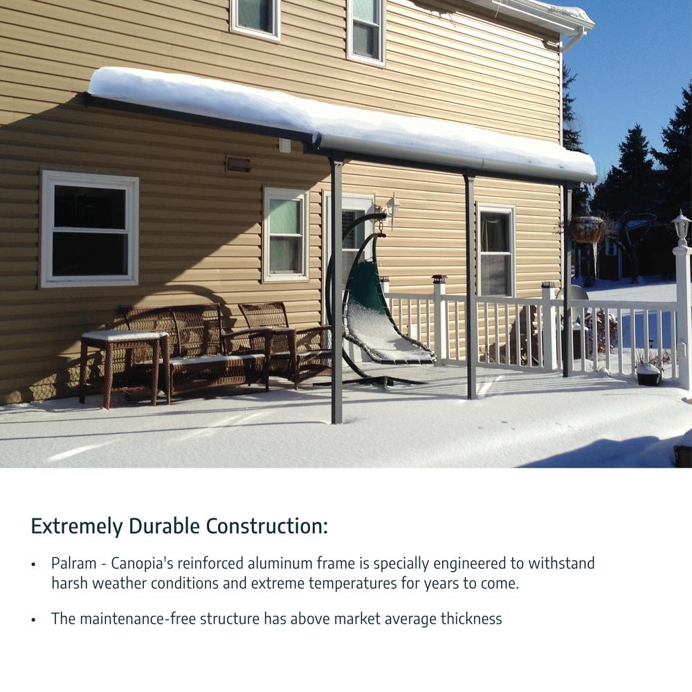 Feria 10' x 14' Patio Cover - Gray/Clear. Picture 4