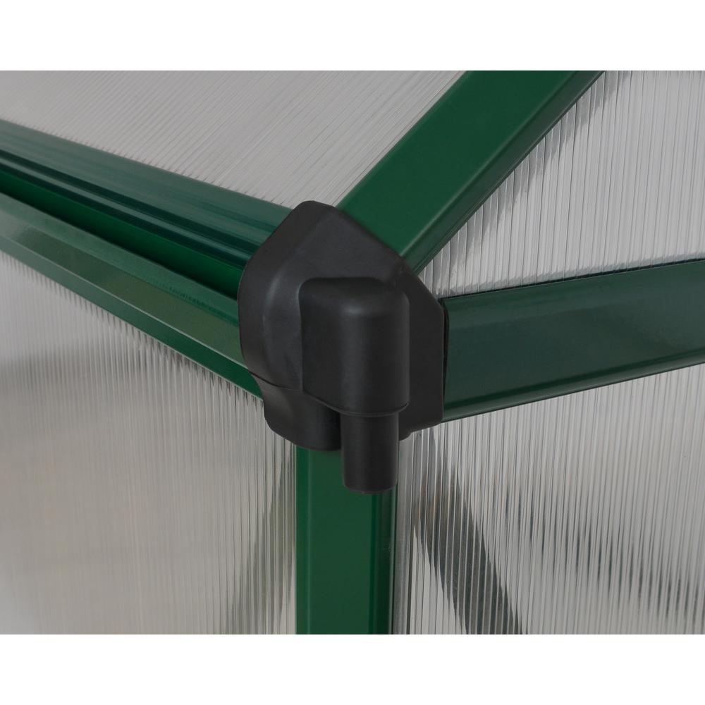 Mythos 6' x 8' Greenhouse - Green. Picture 7