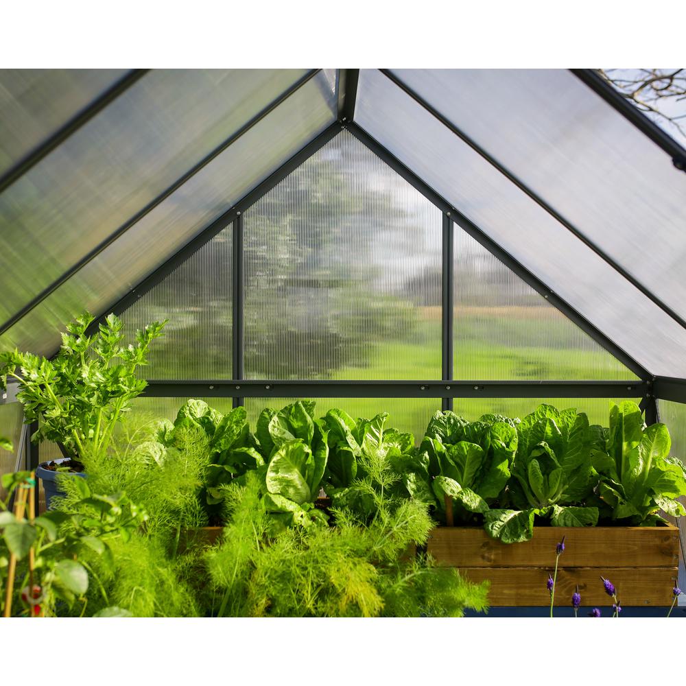 Mythos 6' x 8' Greenhouse - Silver. Picture 52