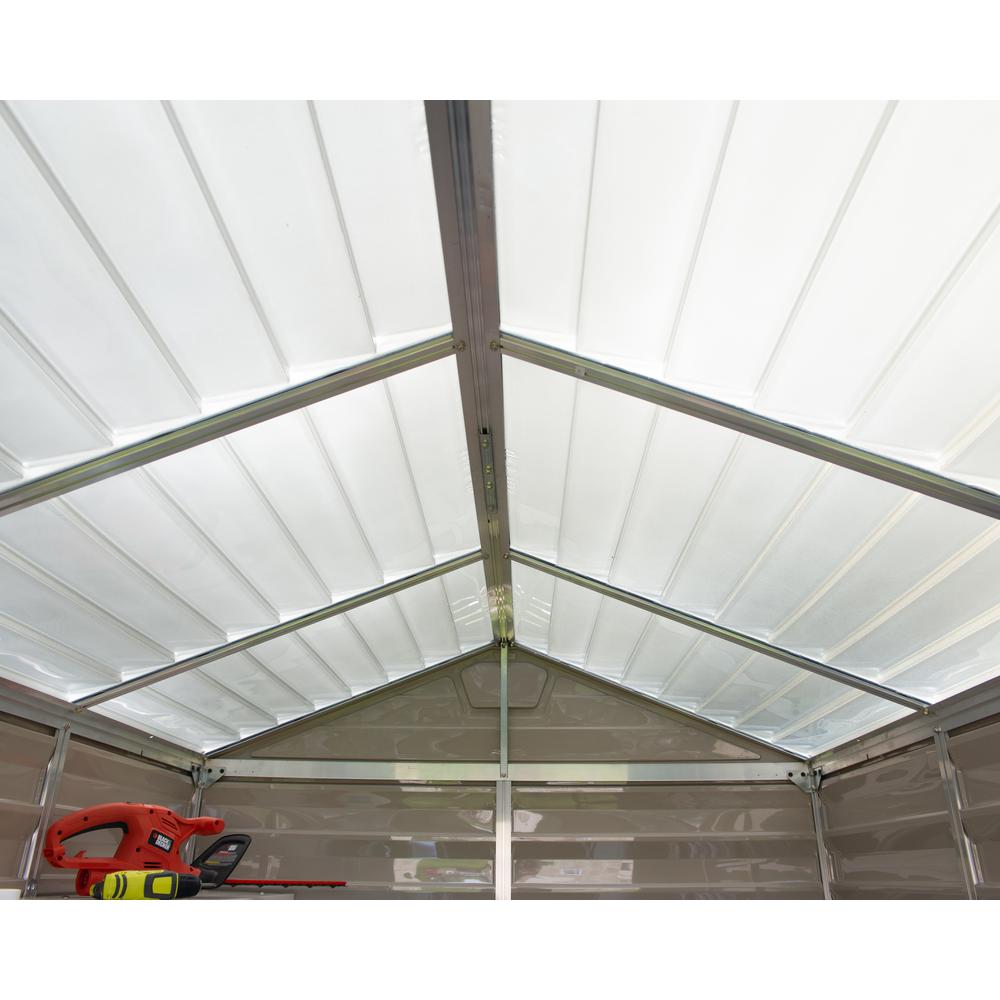 SkyLight 6' x 10' Shed - Tan. Picture 19