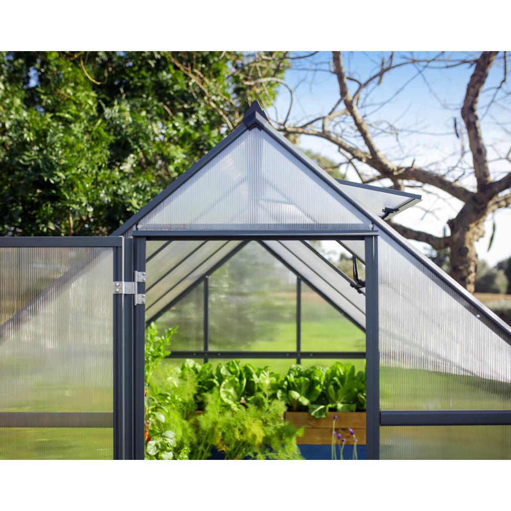 Mythos 6' x 8' Greenhouse - Silver. Picture 33