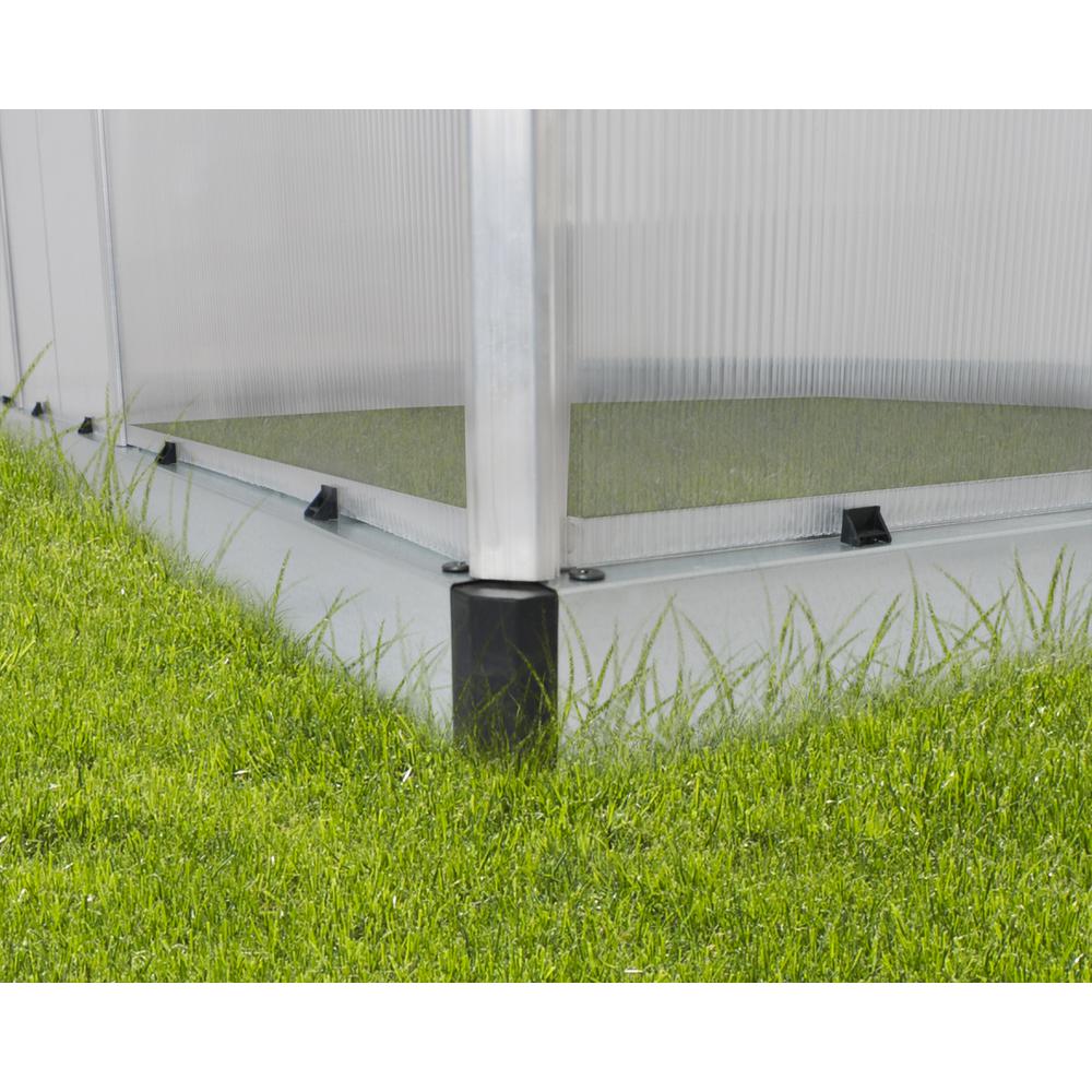 Mythos 6' x 8' Greenhouse - Silver. Picture 16