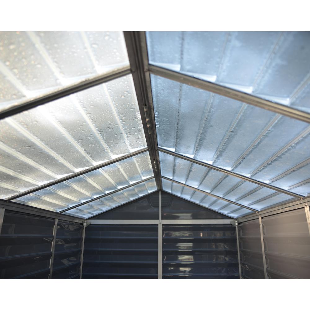 SkyLight 6' x 10' Shed - Gray. Picture 11