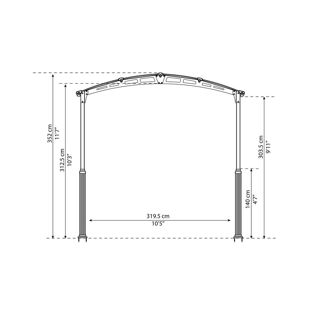 Arcadia Alpine 12' x 14' Carport. Picture 4