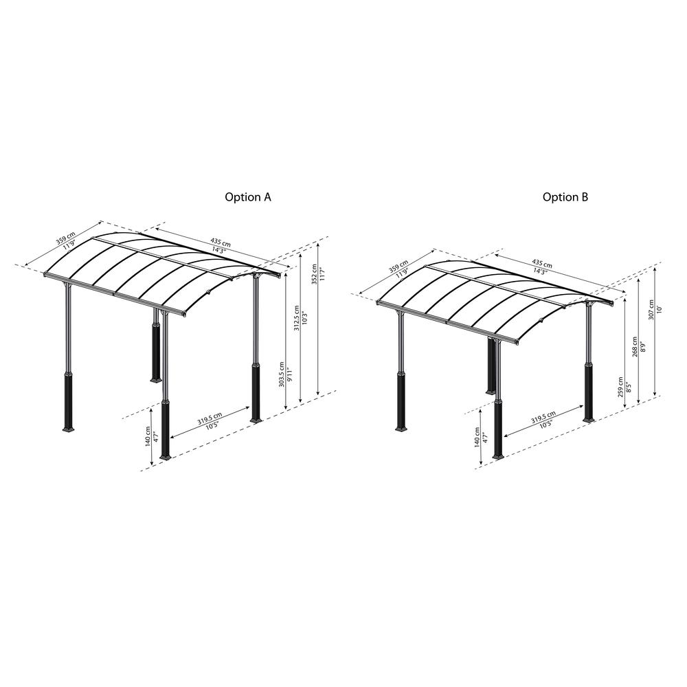 Arcadia Alpine 12' x 14' Carport. Picture 6