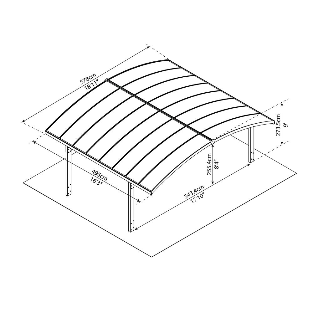 Arizona Wave Double Carport Arch-Style. Picture 8