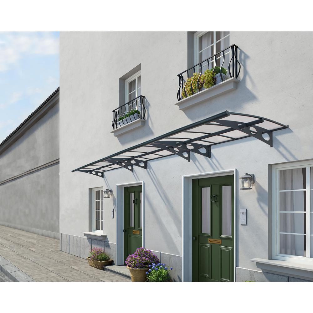 Herald 6690 22' x 5' Awning - Gray/Mist. Picture 7
