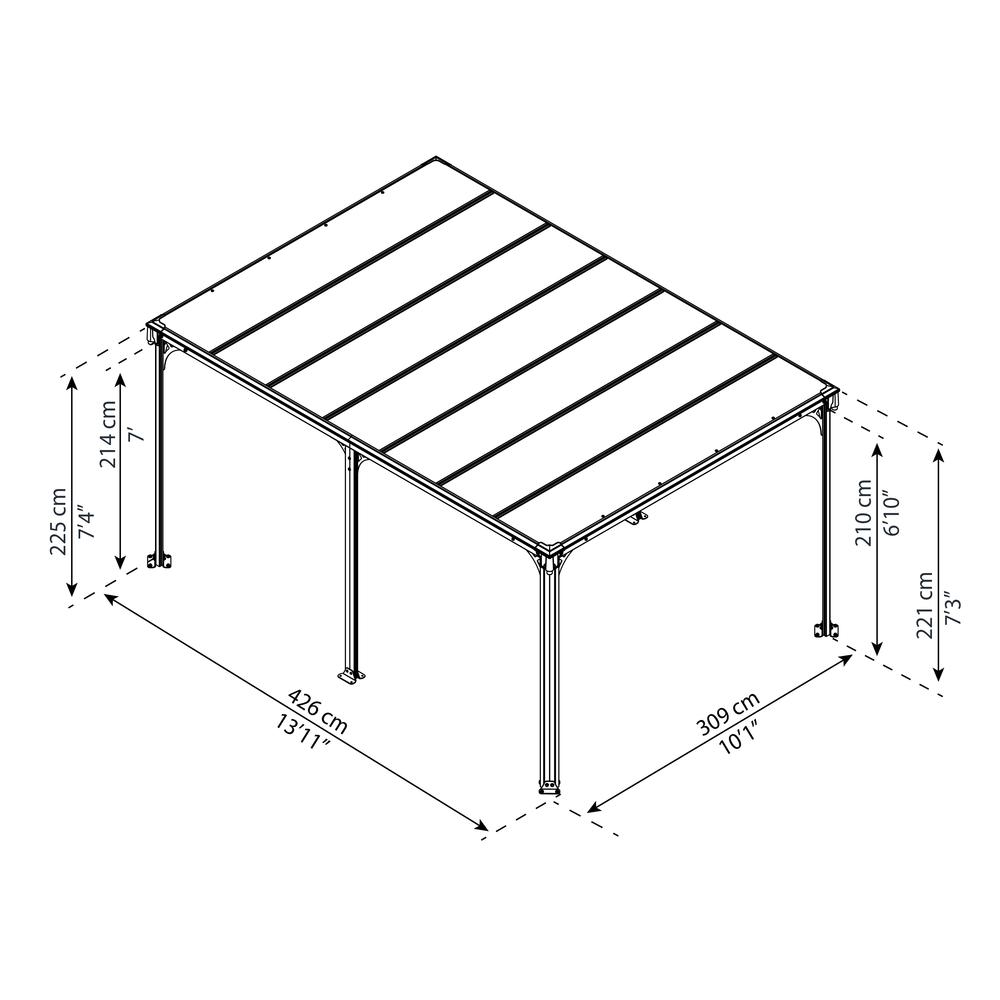 Milano 4300 10' x 14' Gazebo. Picture 7