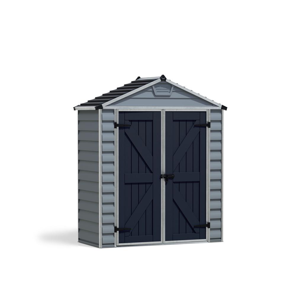 SkyLight 6' x 3' Shed - Gray. Picture 1