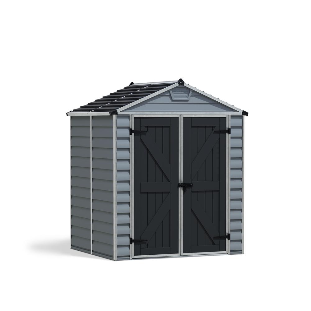 SkyLight 6' x 5' Shed - Gray. Picture 1