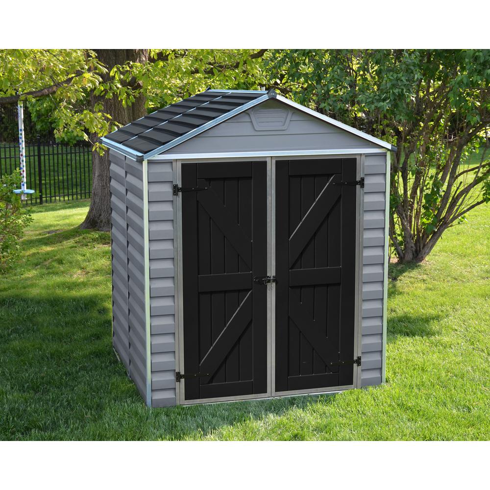 SkyLight 6' x 5' Shed - Gray. Picture 14