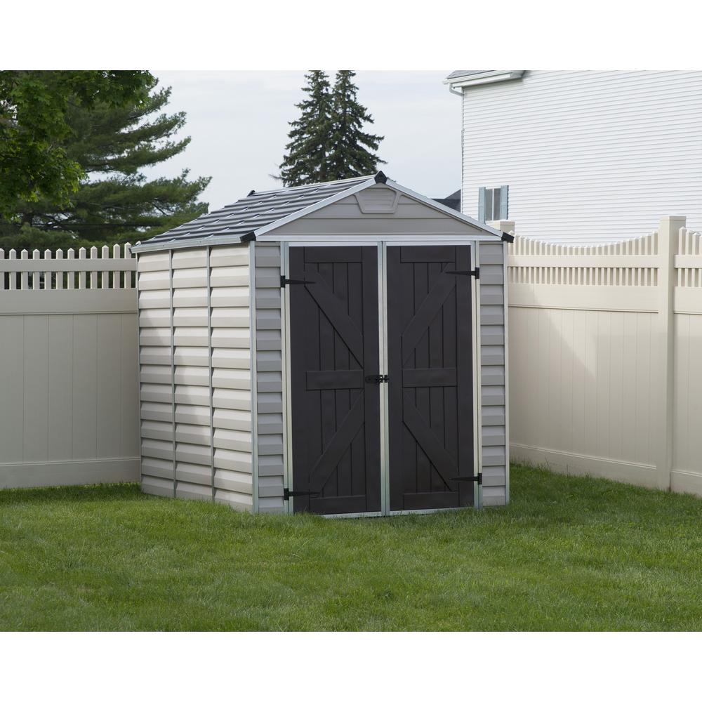 SkyLight 6' x 8' Shed - Gray. Picture 15