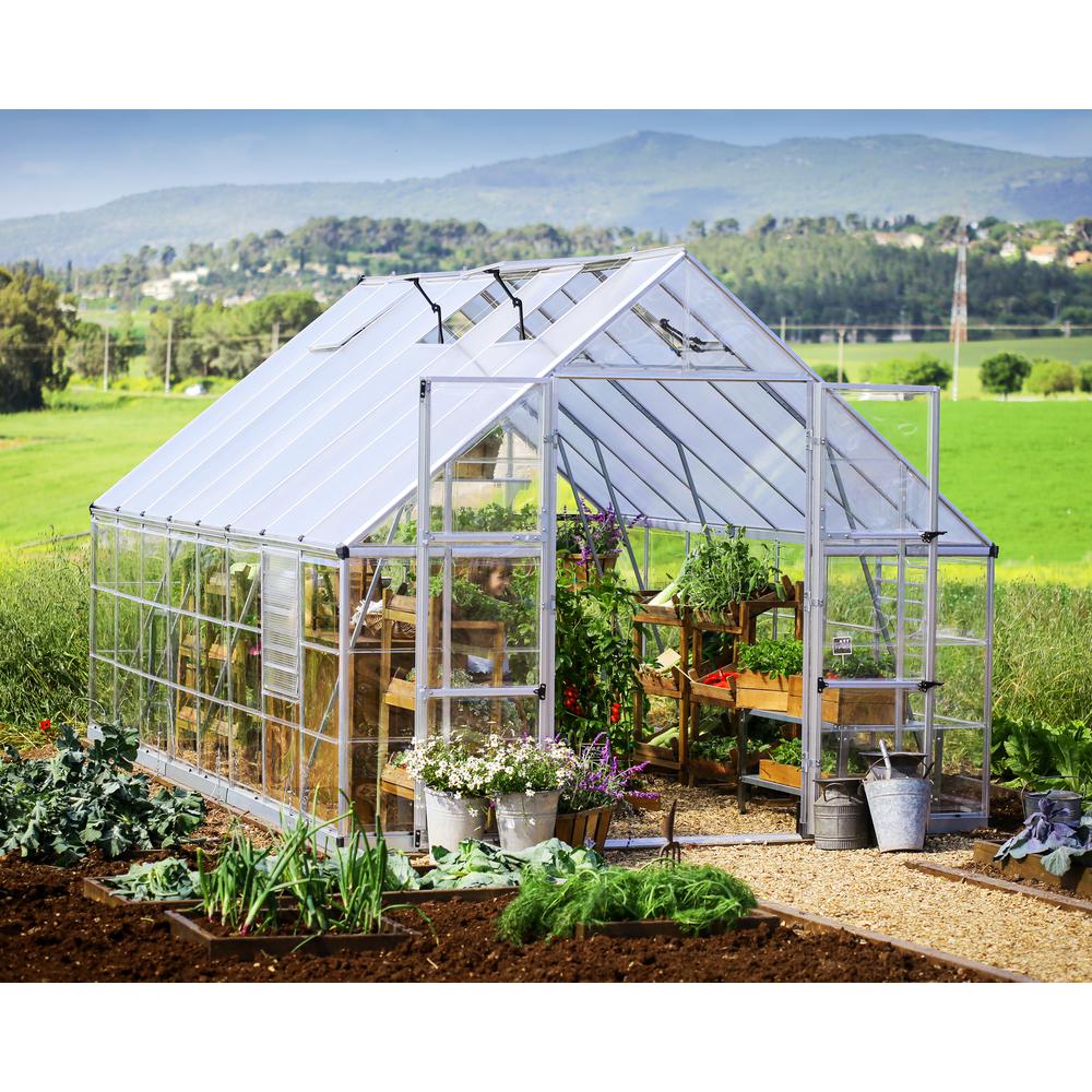 Balance 10' x 16' Greenhouse - Silver. Picture 19