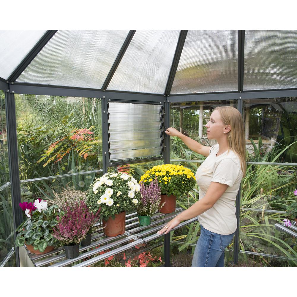 Oasis Hex 7' x 8' Greenhouse. Picture 9