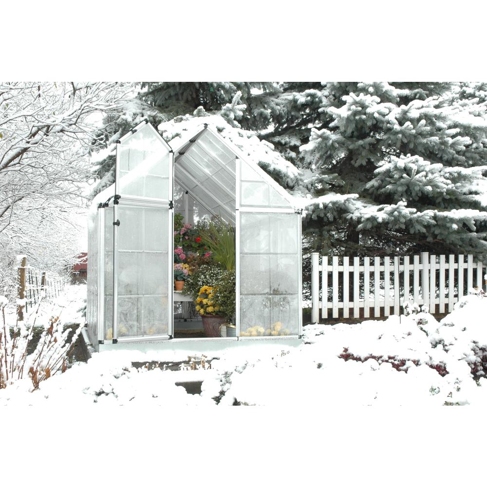 Snap & Grow 6' x 8' Greenhouse - Silver. Picture 10