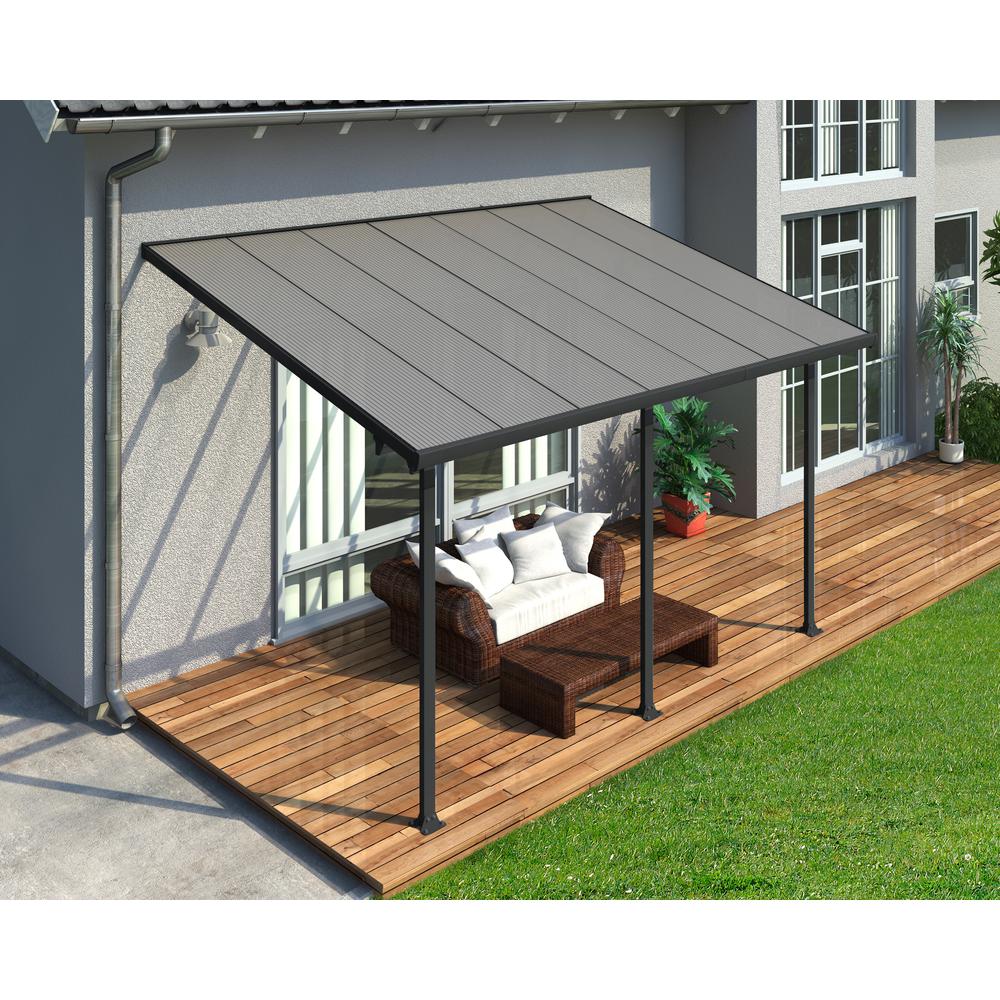 Feria 10' x 14' Patio Cover - Gray/Clear. Picture 11