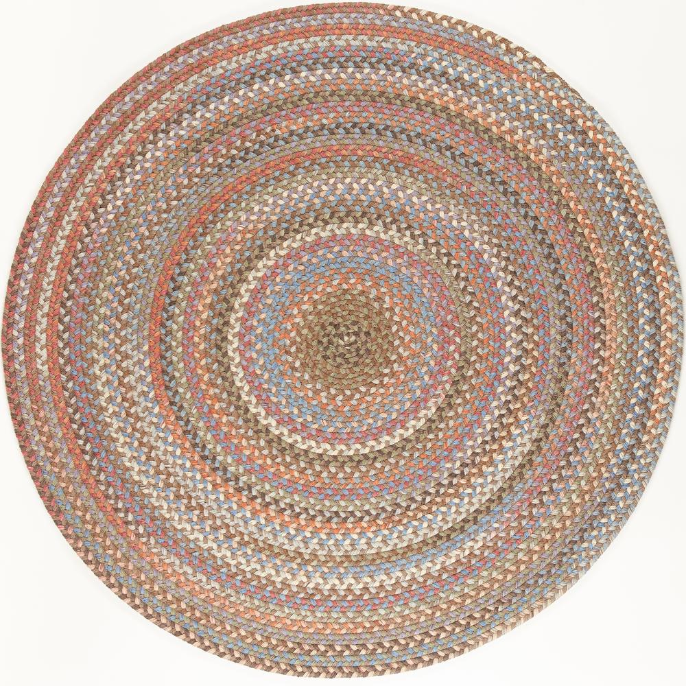 Bar Harbor Mocha Multi 4' Round. Picture 1