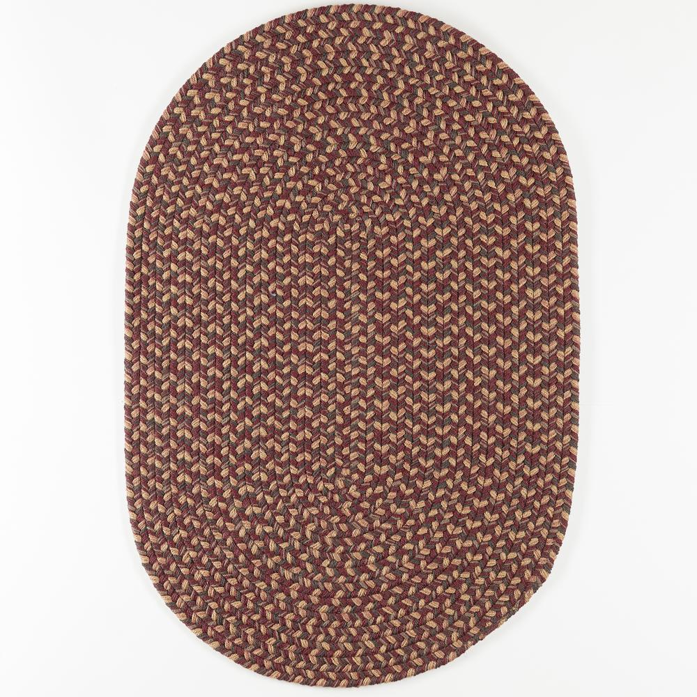 Camden Garnet Tweed 5X8 Oval. Picture 1