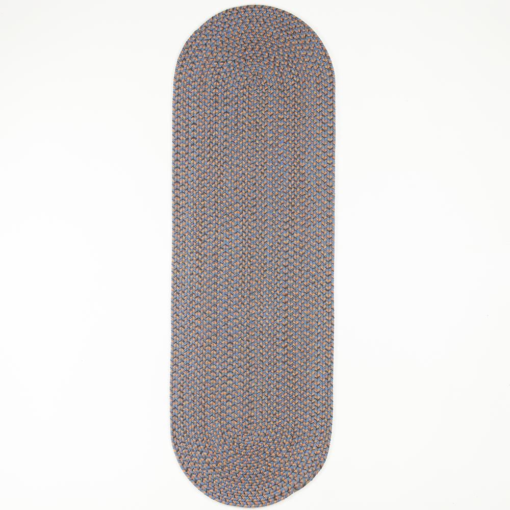 Camden Denim Blue Tweed 2X10 Runner. Picture 1