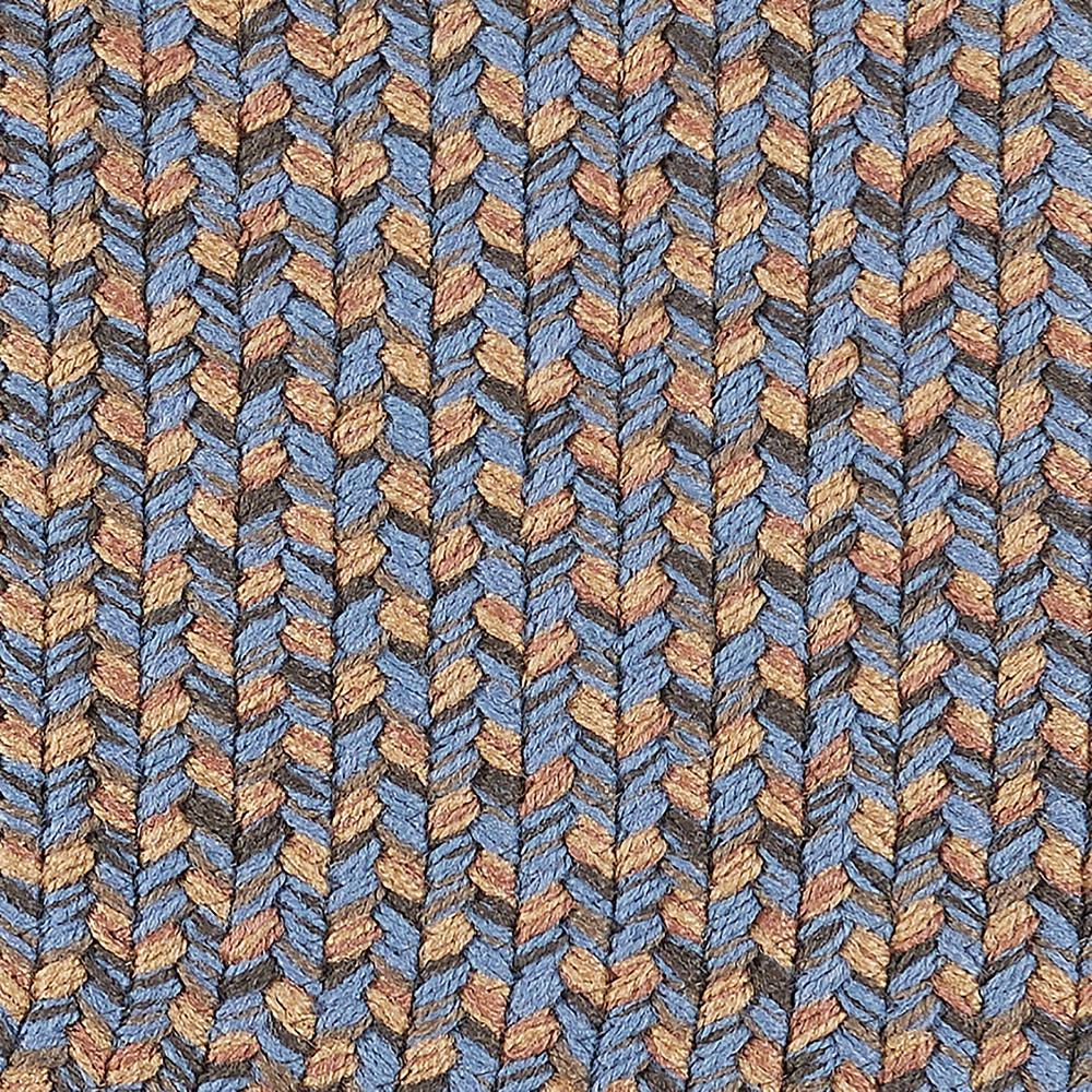Camden Denim Blue Tweed 5X8 Oval. Picture 2
