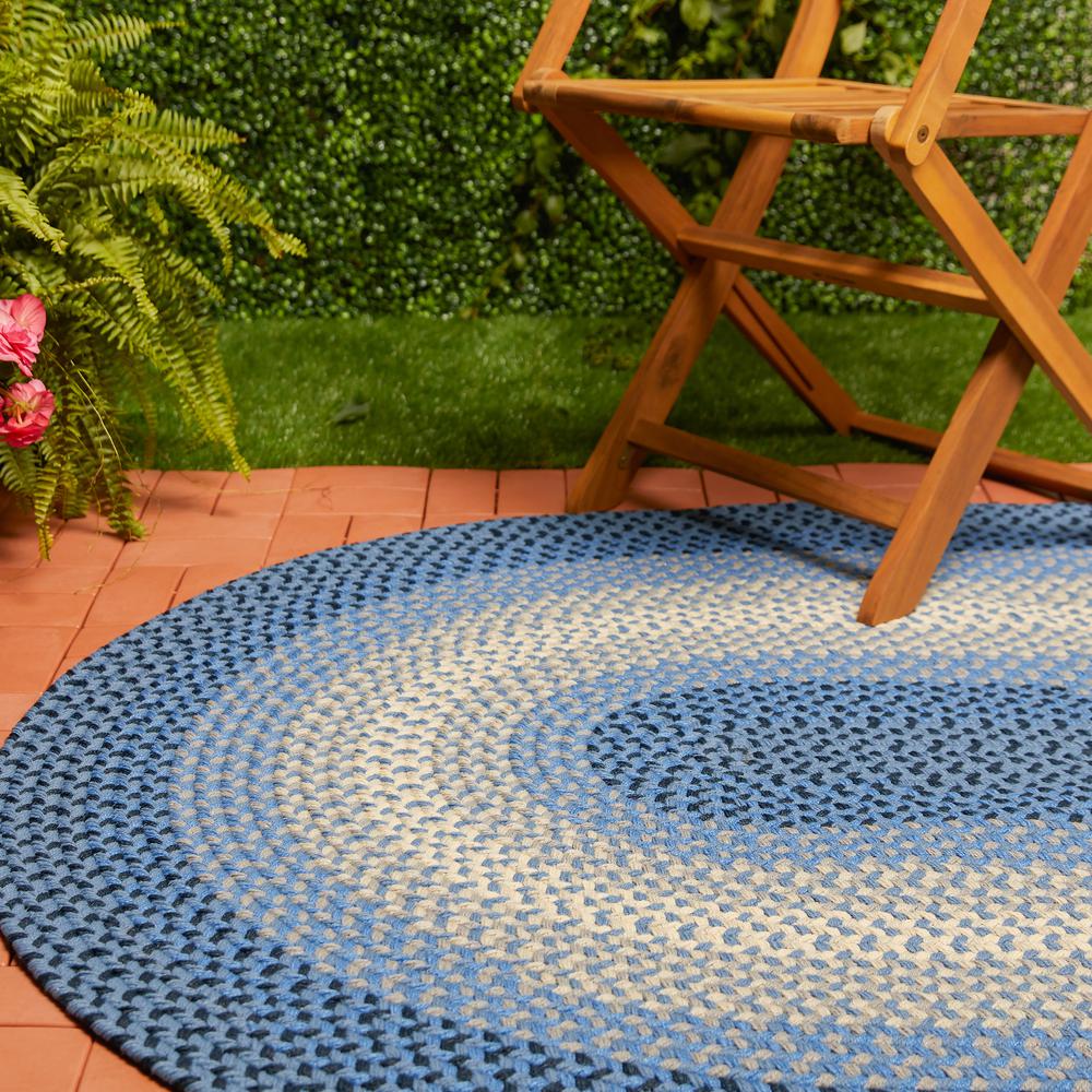 Twin River Blue Multi 3X5 Oval. Picture 5