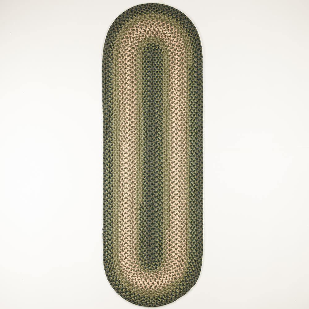 Twin River Green Multi 2X10 Runner. Picture 1