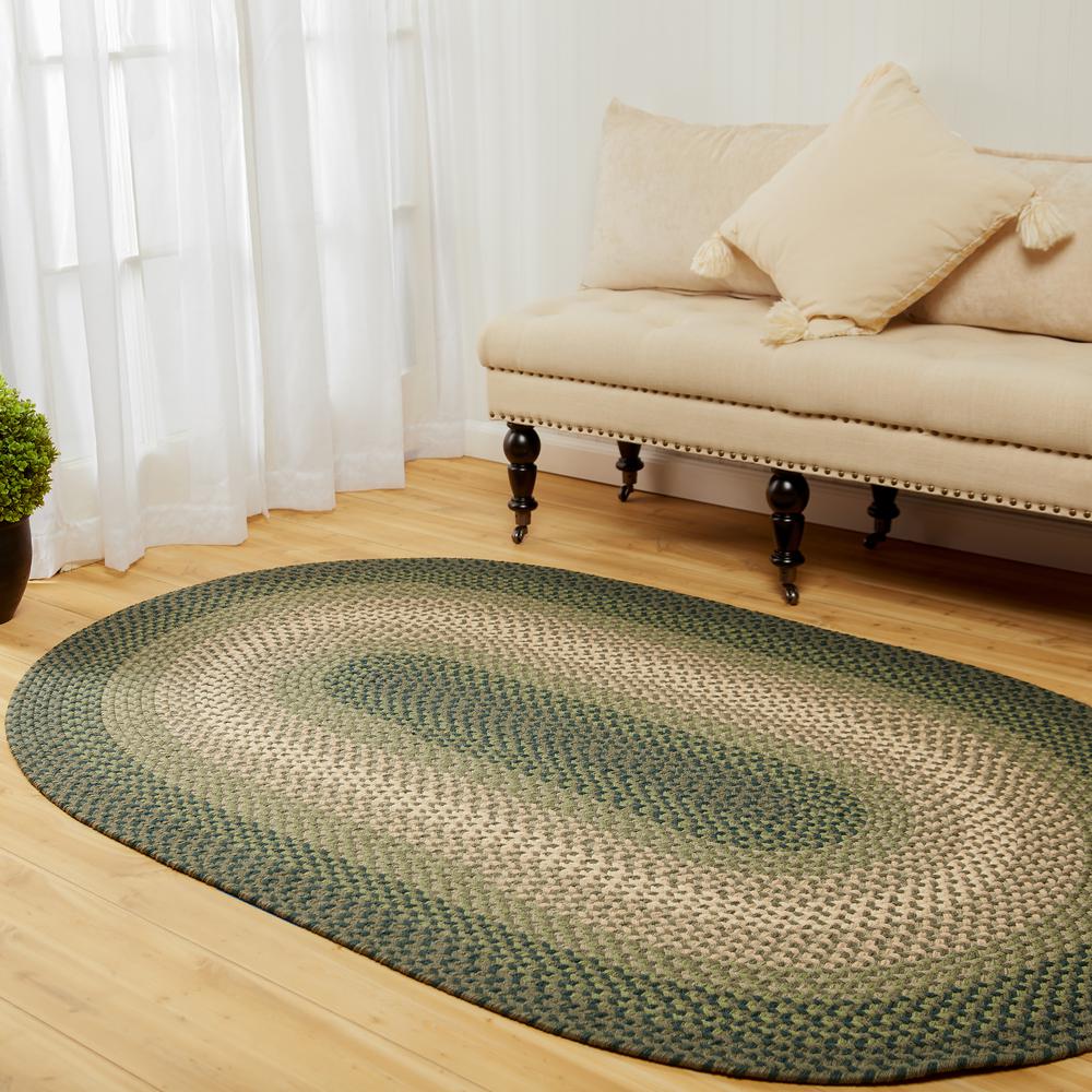 Twin River Green Multi 4' Round. Picture 4