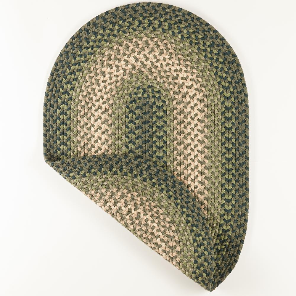 Twin River Green Multi 7X9 Oval. Picture 7
