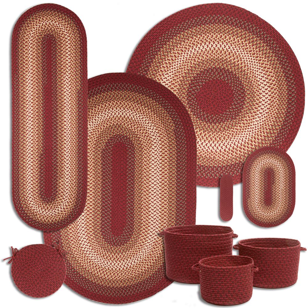 Twin River Red Multi 2X4 Oval. Picture 3