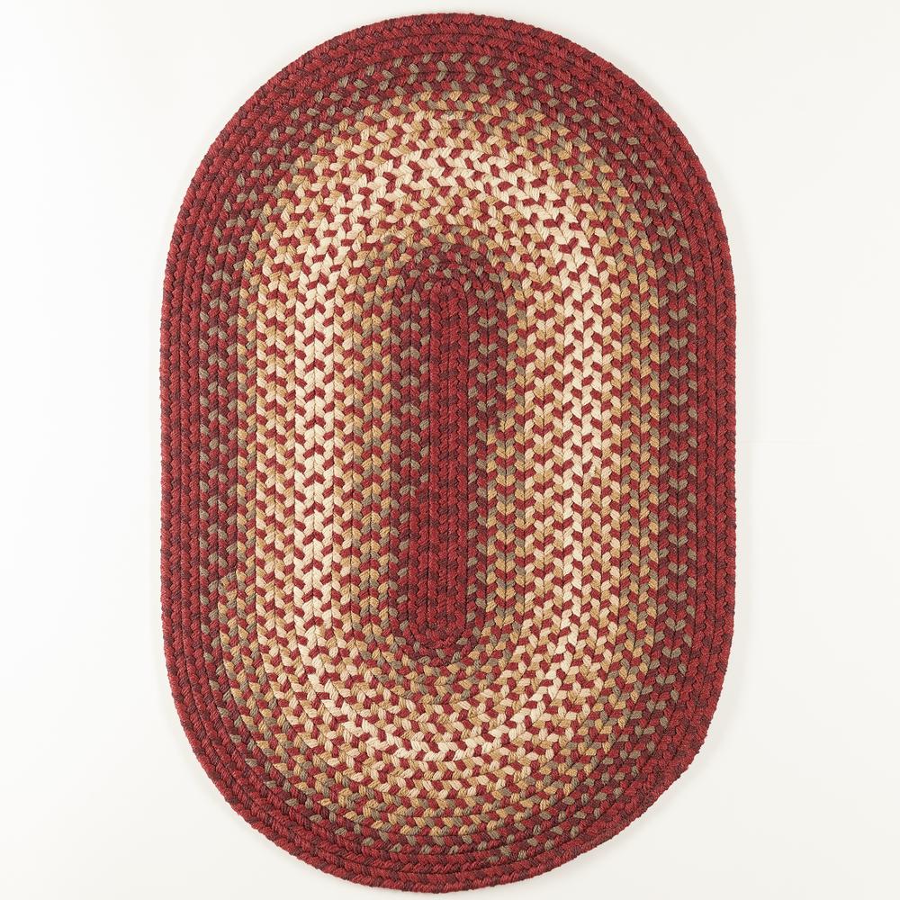 Twin River Red Multi 4X6 Oval. Picture 1