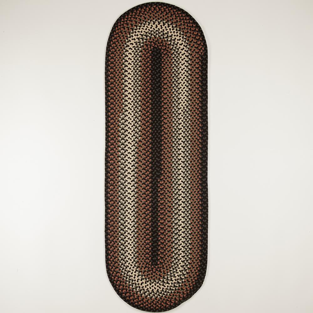 Twin River Black Multi 2X10 Runner. Picture 1
