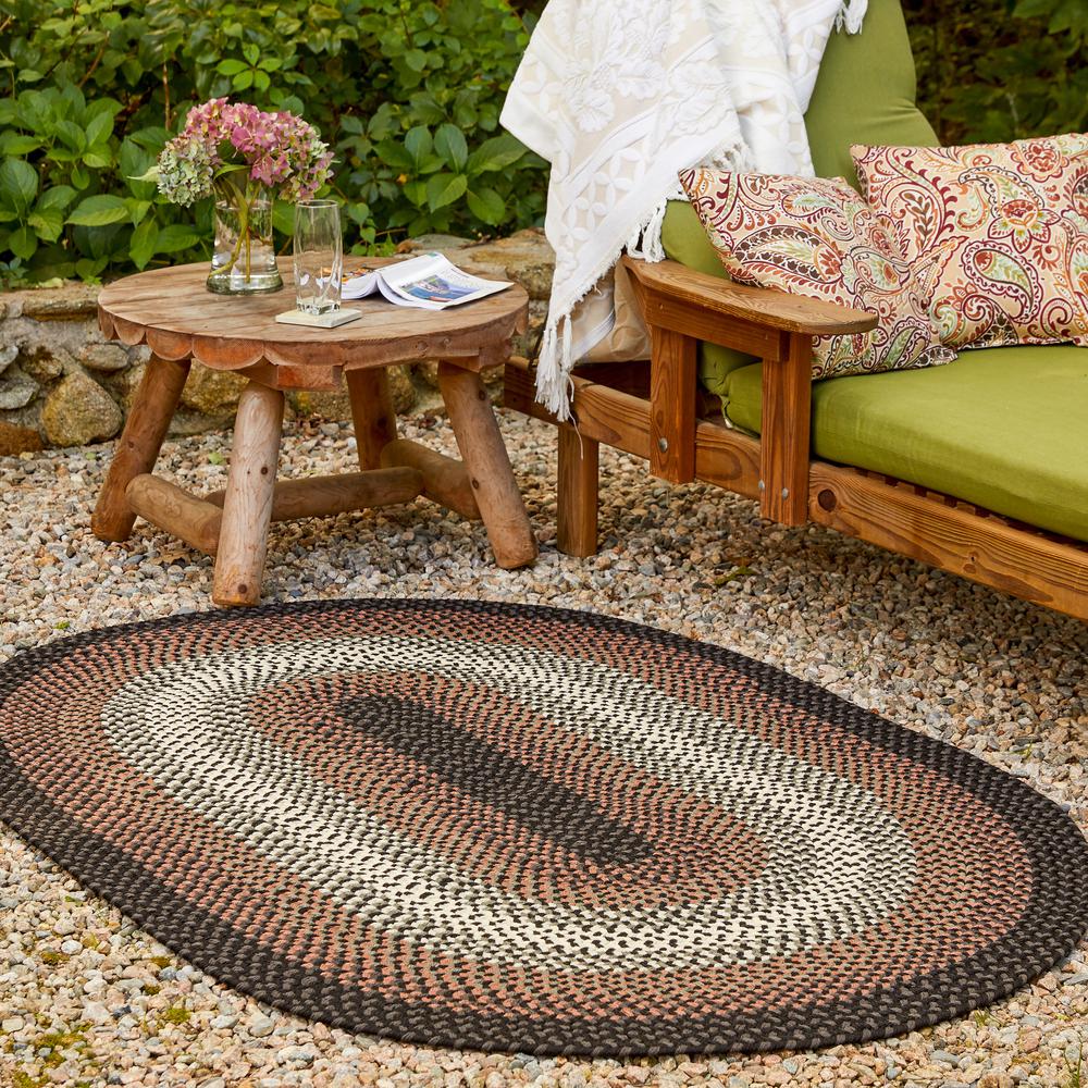 Twin River Black Multi 5X8 Oval. Picture 5