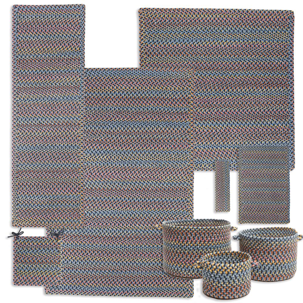 Woodstock Indigo Multicolor 5X8 Rectangle. Picture 3