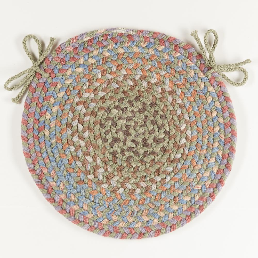 Bar Harbor Seaweed Multi 15" Chair Pad. Picture 1