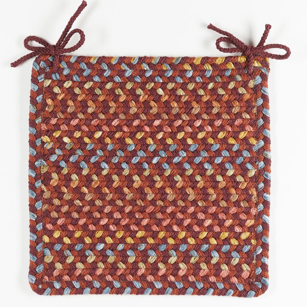 Woodstock Maroon Multicolor C/P's Set-of-4. Picture 1