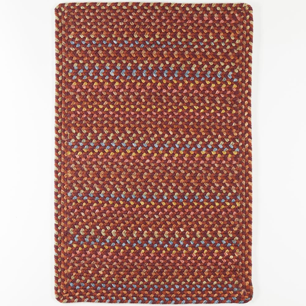 Woodstock Maroon Multicolor 2X8 Rect-Runner. Picture 5